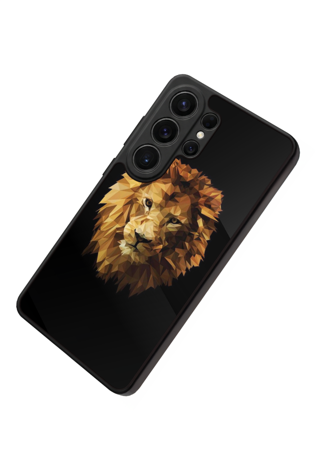 Samsung Galaxy S26 Ultra Uyumlu Aslan Tasarımlı Glossy Premium Kılıf