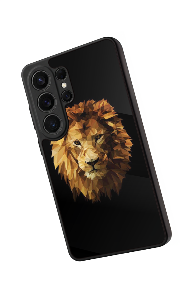Samsung Galaxy S26 Ultra Uyumlu Aslan Tasarımlı Glossy Premium Kılıf