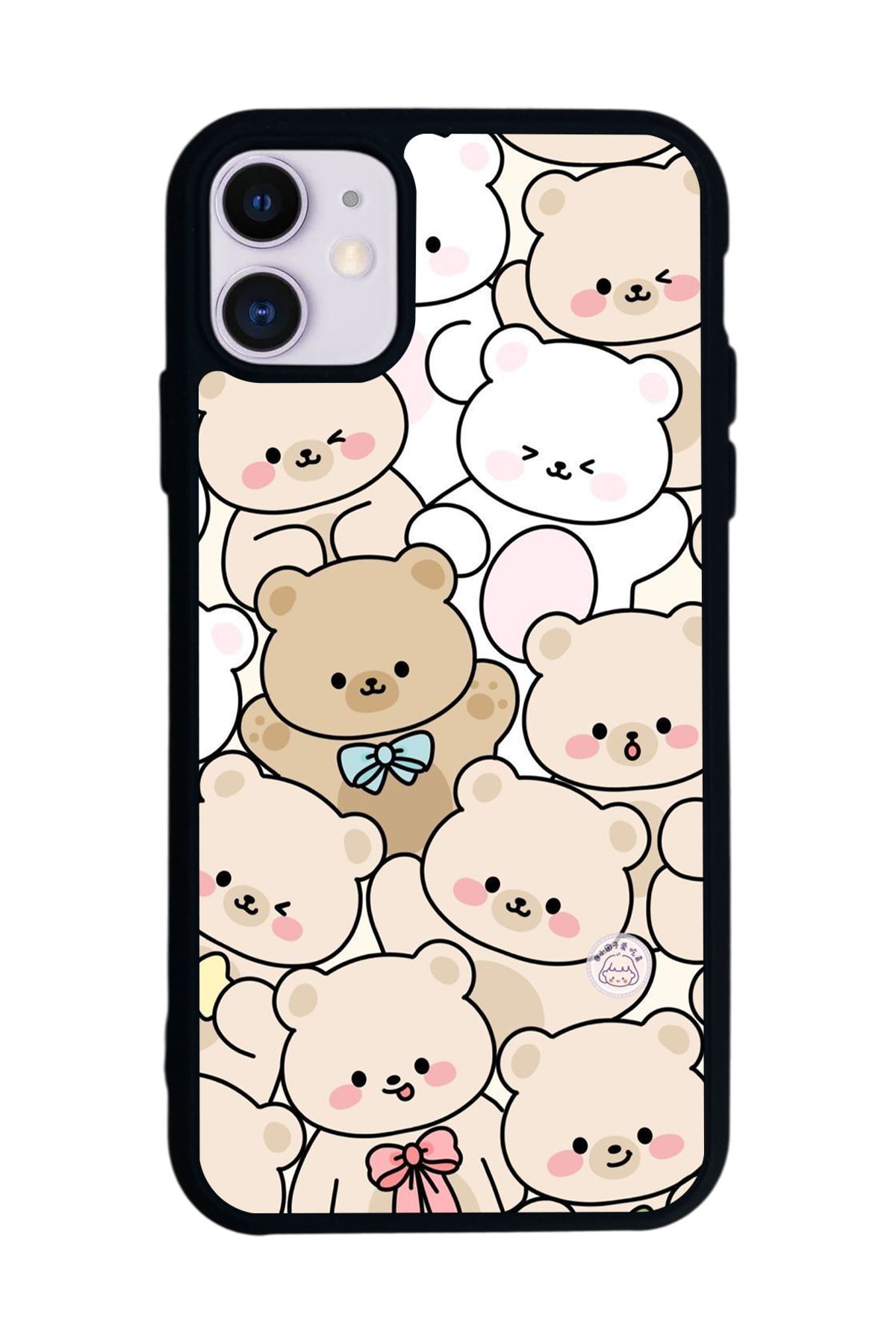 iPhone 11 Uyumlu Ayı Tasarımlı Glossy Premium Kılıf