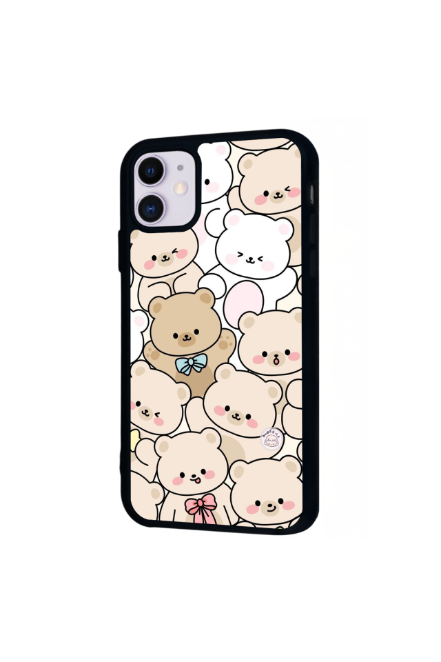 iPhone 11 Uyumlu Ayı Tasarımlı Glossy Premium Kılıf