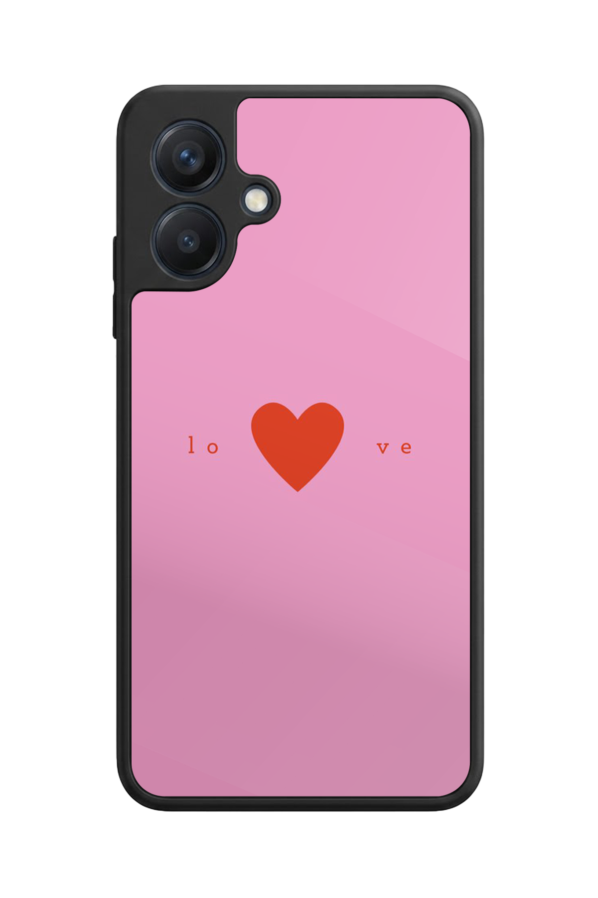 Samsung Galaxy A07 Uyumlu Kalp Love Tasarımlı Glossy Premium Kılıf