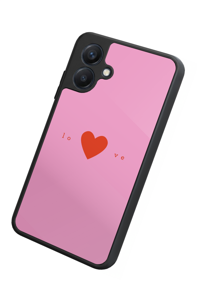 Samsung Galaxy A07 Uyumlu Kalp Love Tasarımlı Glossy Premium Kılıf