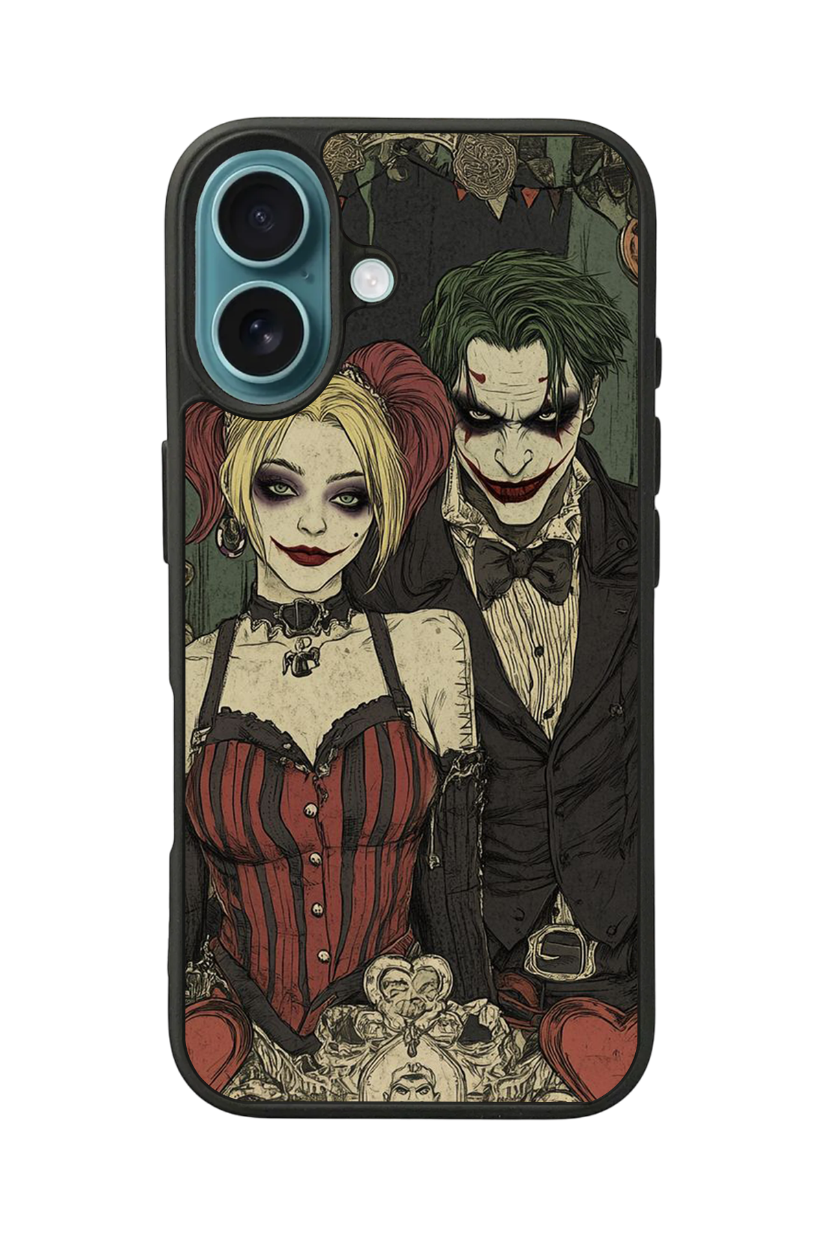 iPhone 16 Uyumlu Kalp Love Tasarımlı Glossy Premium Kılıf
