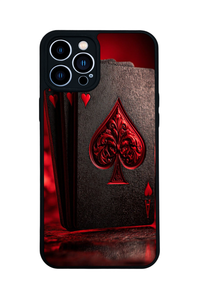 iPhone 13 Pro Max Uyumlu Kart Tasarımlı Glossy Premium Kılıf