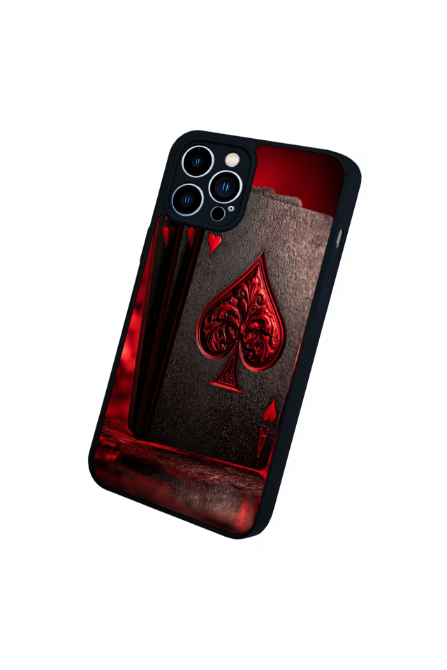 iPhone 13 Pro Max Uyumlu Kart Tasarımlı Glossy Premium Kılıf