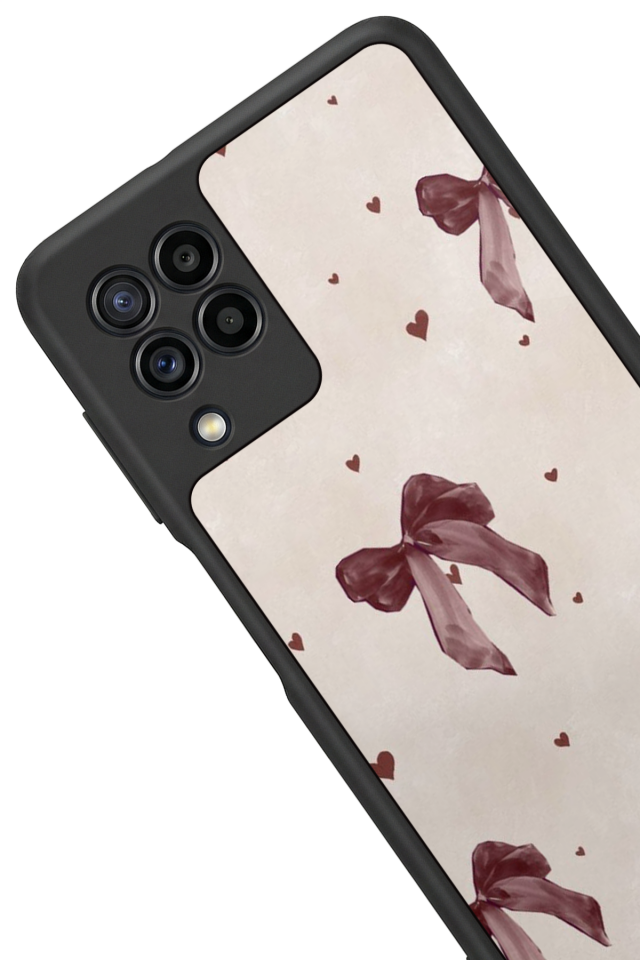 Samsung Galaxy M32 Uyumlu Kurdele Tasarımlı Glossy Premium Kılıf