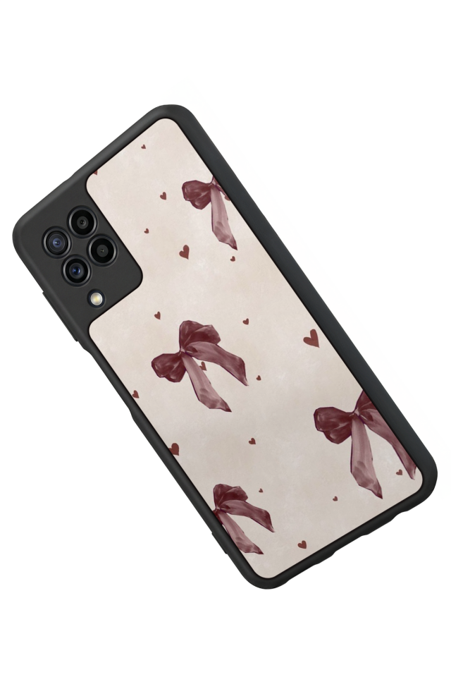 Samsung Galaxy M32 Uyumlu Kurdele Tasarımlı Glossy Premium Kılıf