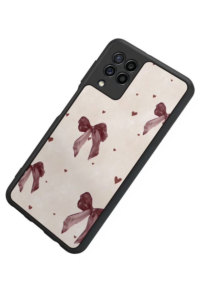 Samsung Galaxy M32 Uyumlu Kurdele Tasarımlı Glossy Premium Kılıf