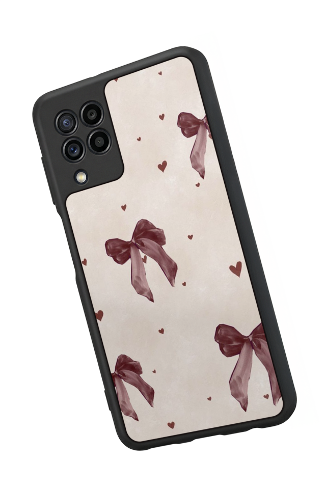 Samsung Galaxy M32 Uyumlu Kurdele Tasarımlı Glossy Premium Kılıf