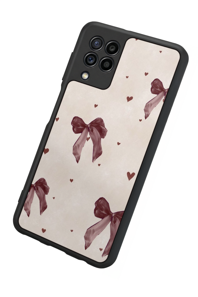 Samsung Galaxy M32 Uyumlu Kurdele Tasarımlı Glossy Premium Kılıf
