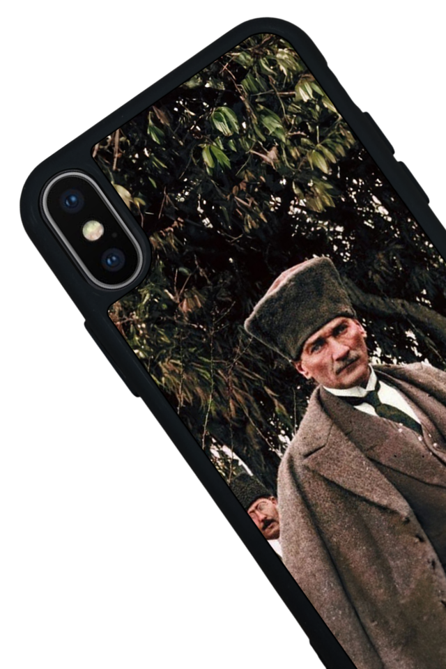 iPhone X/ XS Uyumlu Mustafa Kemal Ataturk Tasarımlı Glossy Premium Kılıf