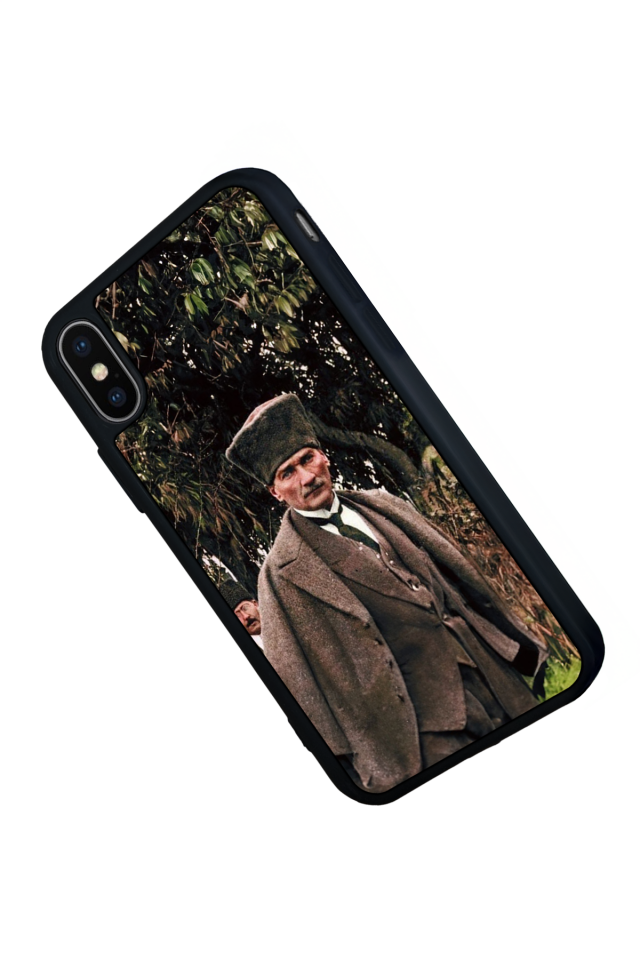 iPhone X/ XS Uyumlu Mustafa Kemal Ataturk Tasarımlı Glossy Premium Kılıf