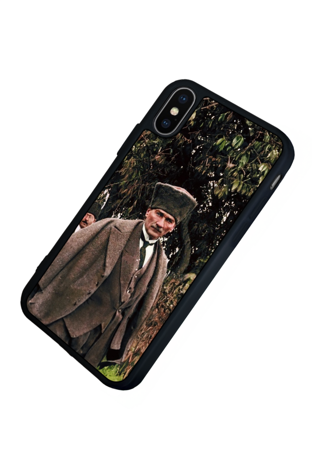 iPhone X/ XS Uyumlu Mustafa Kemal Ataturk Tasarımlı Glossy Premium Kılıf