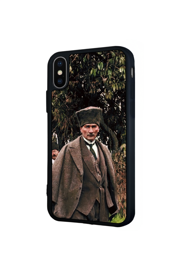 iPhone X/ XS Uyumlu Mustafa Kemal Ataturk Tasarımlı Glossy Premium Kılıf