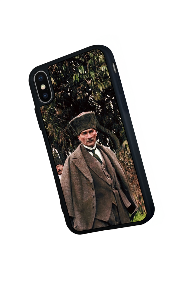 iPhone X/ XS Uyumlu Mustafa Kemal Ataturk Tasarımlı Glossy Premium Kılıf