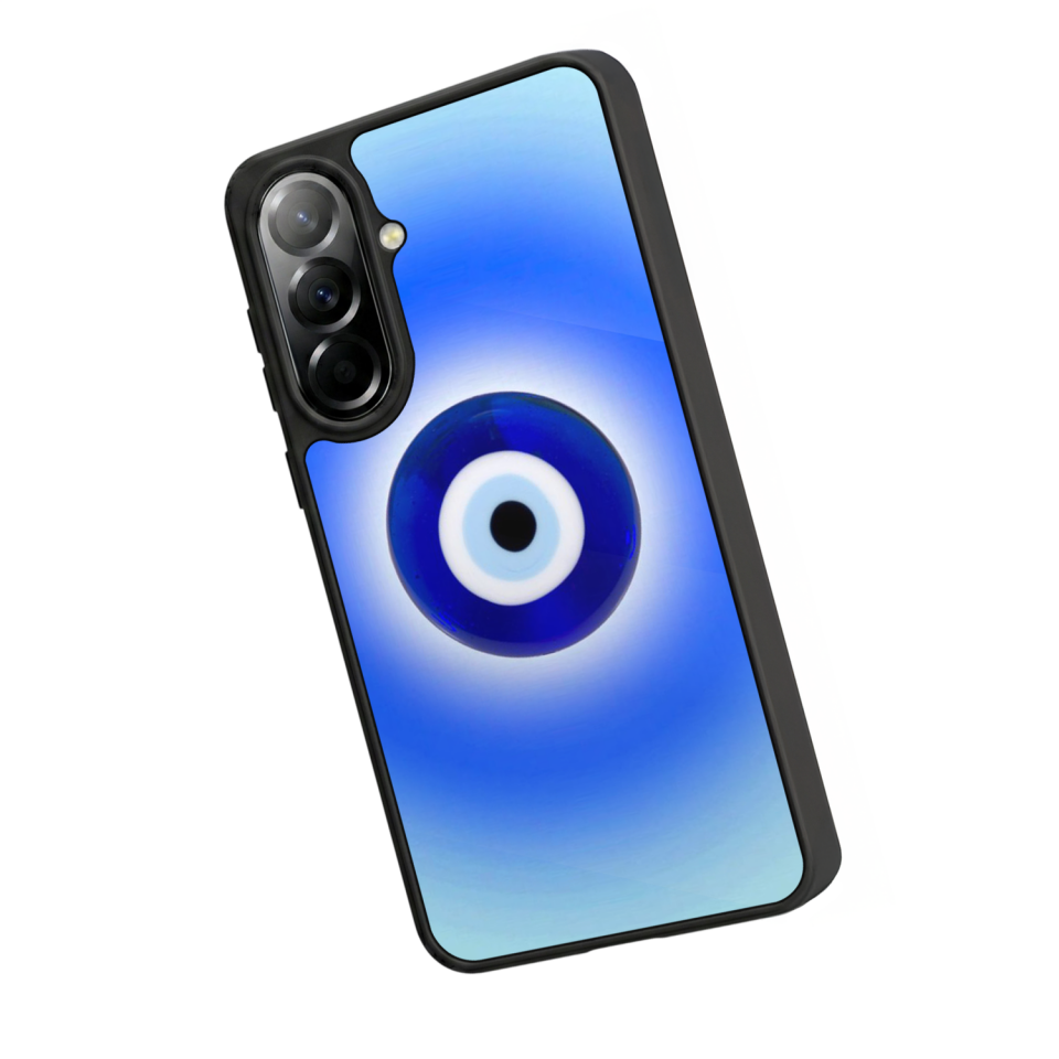 Samsung Galaxy A57 Uyumlu Nazar Tasarımlı Glossy Premium Kılıf
