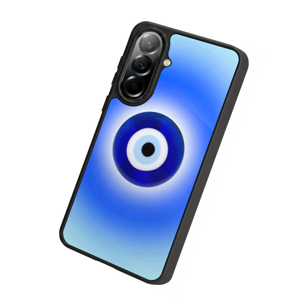 Samsung Galaxy A57 Uyumlu Nazar Tasarımlı Glossy Premium Kılıf