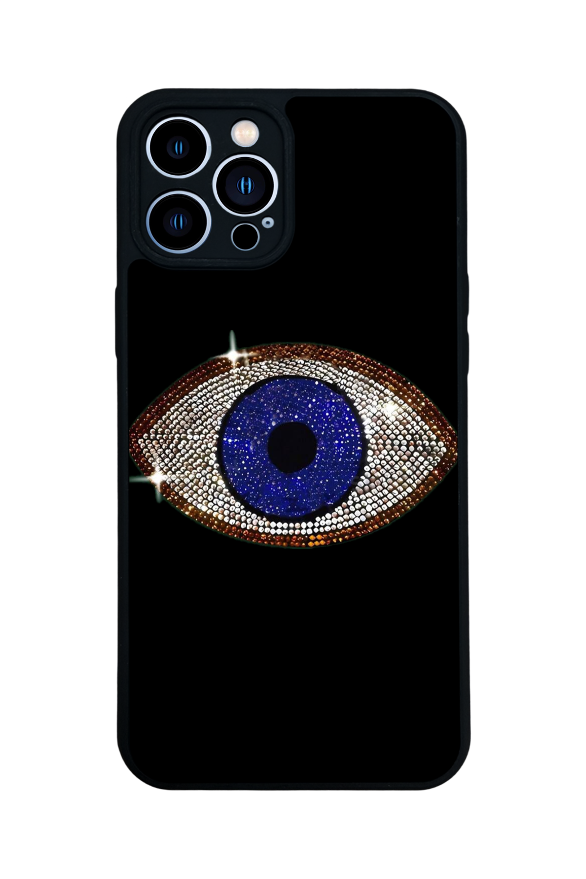 iPhone 12 Pro Max Uyumlu Nazar Tasarımlı Glossy Premium Kılıf