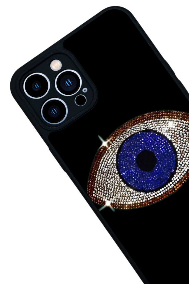 iPhone 12 Pro Max Uyumlu Nazar Tasarımlı Glossy Premium Kılıf