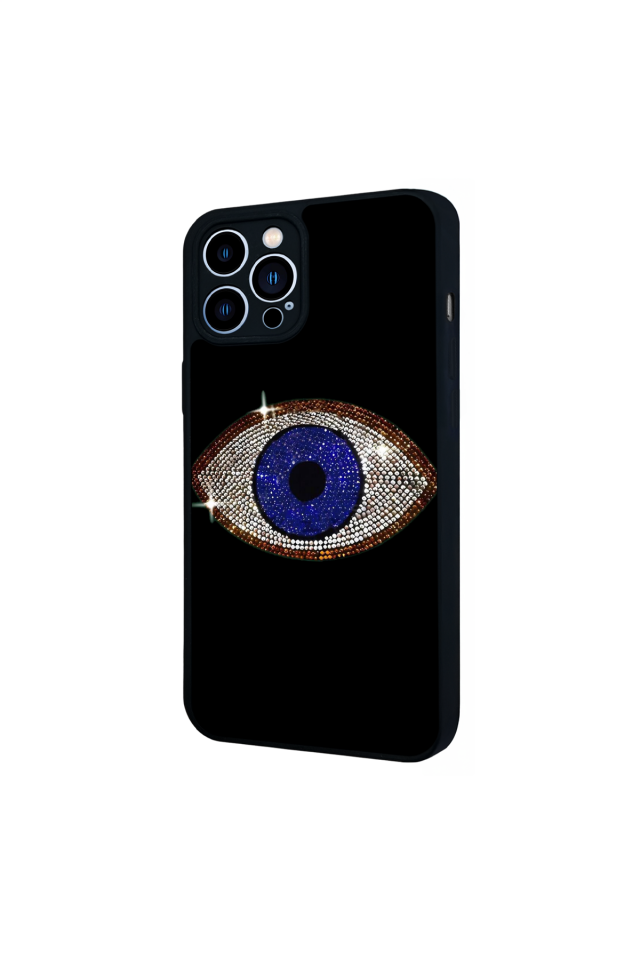 iPhone 12 Pro Max Uyumlu Nazar Tasarımlı Glossy Premium Kılıf