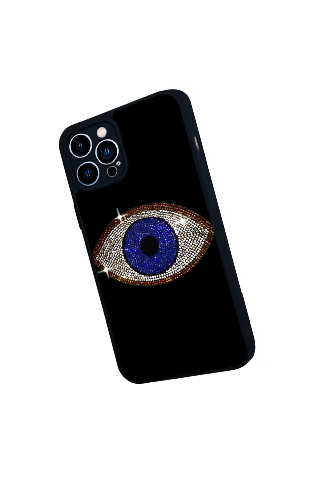 iPhone 12 Pro Max Uyumlu Nazar Tasarımlı Glossy Premium Kılıf