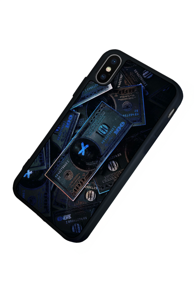 iPhone XS Max Uyumlu Para Tasarımlı Glossy Premium Kılıf