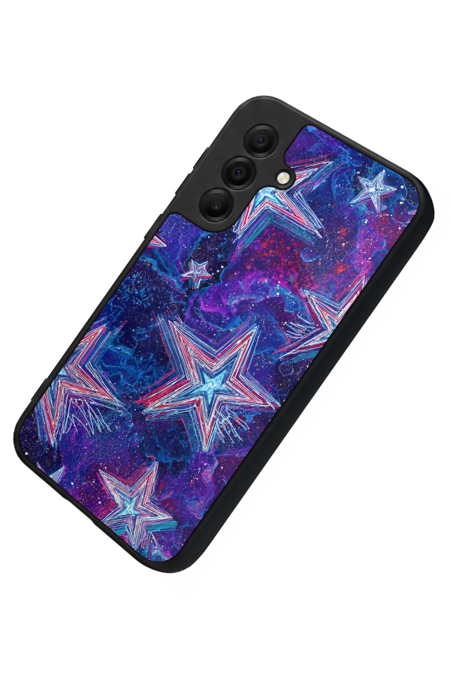 Samsung Galaxy A17 Uyumlu Retro Yildizlar Tasarımlı Glossy Premium Kılıf