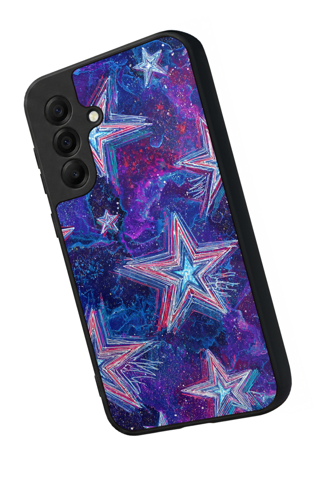 Samsung Galaxy A17 Uyumlu Retro Yildizlar Tasarımlı Glossy Premium Kılıf