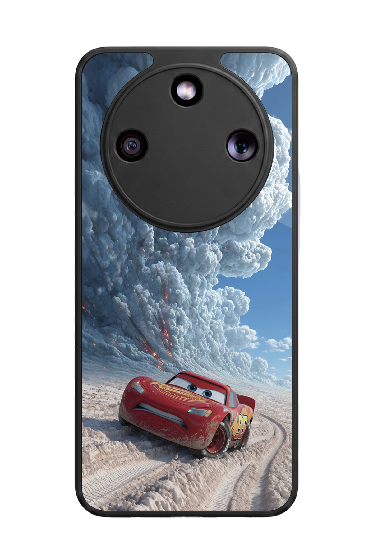 Honor Magic 8 Lite Uyumlu Şimsek McQueen Tasarımlı Glossy Premium Kılıf