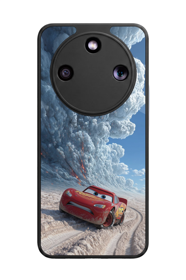 Honor Magic 8 Lite Uyumlu Şimsek McQueen Tasarımlı Glossy Premium Kılıf