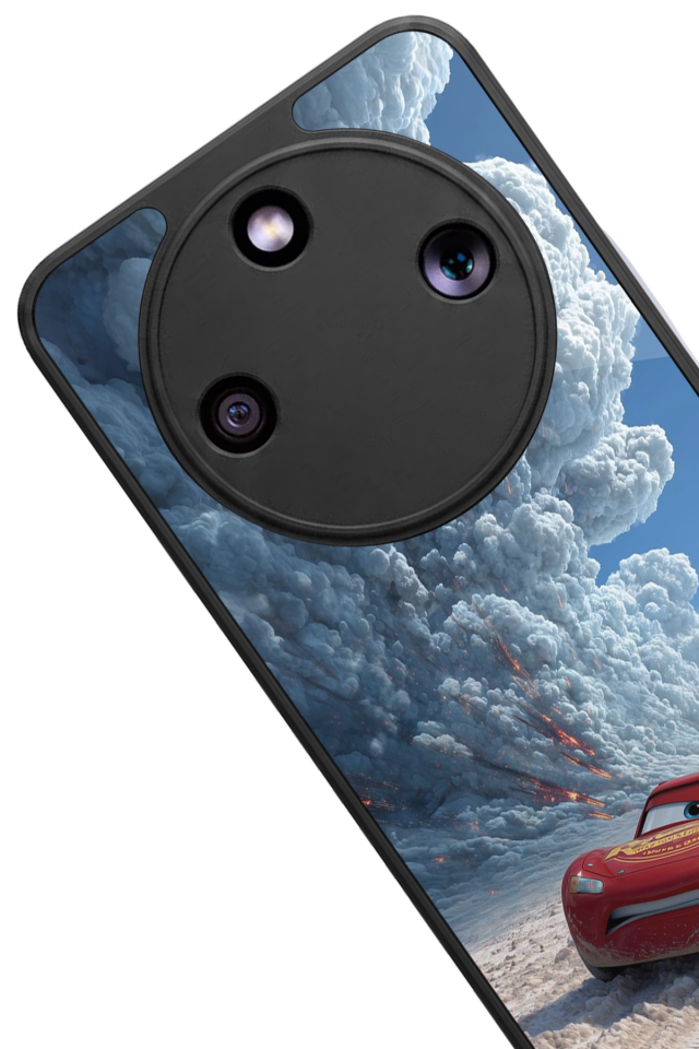 Honor Magic 8 Lite Uyumlu Şimsek McQueen Tasarımlı Glossy Premium Kılıf