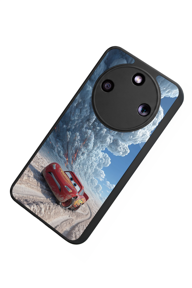 Honor Magic 8 Lite Uyumlu Şimsek McQueen Tasarımlı Glossy Premium Kılıf