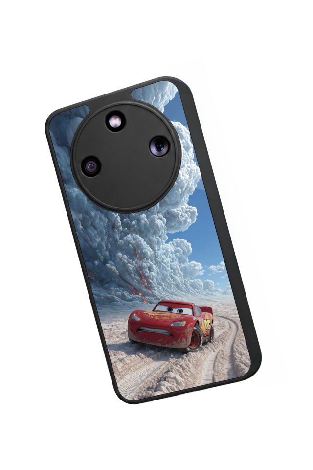 Honor Magic 8 Lite Uyumlu Şimsek McQueen Tasarımlı Glossy Premium Kılıf