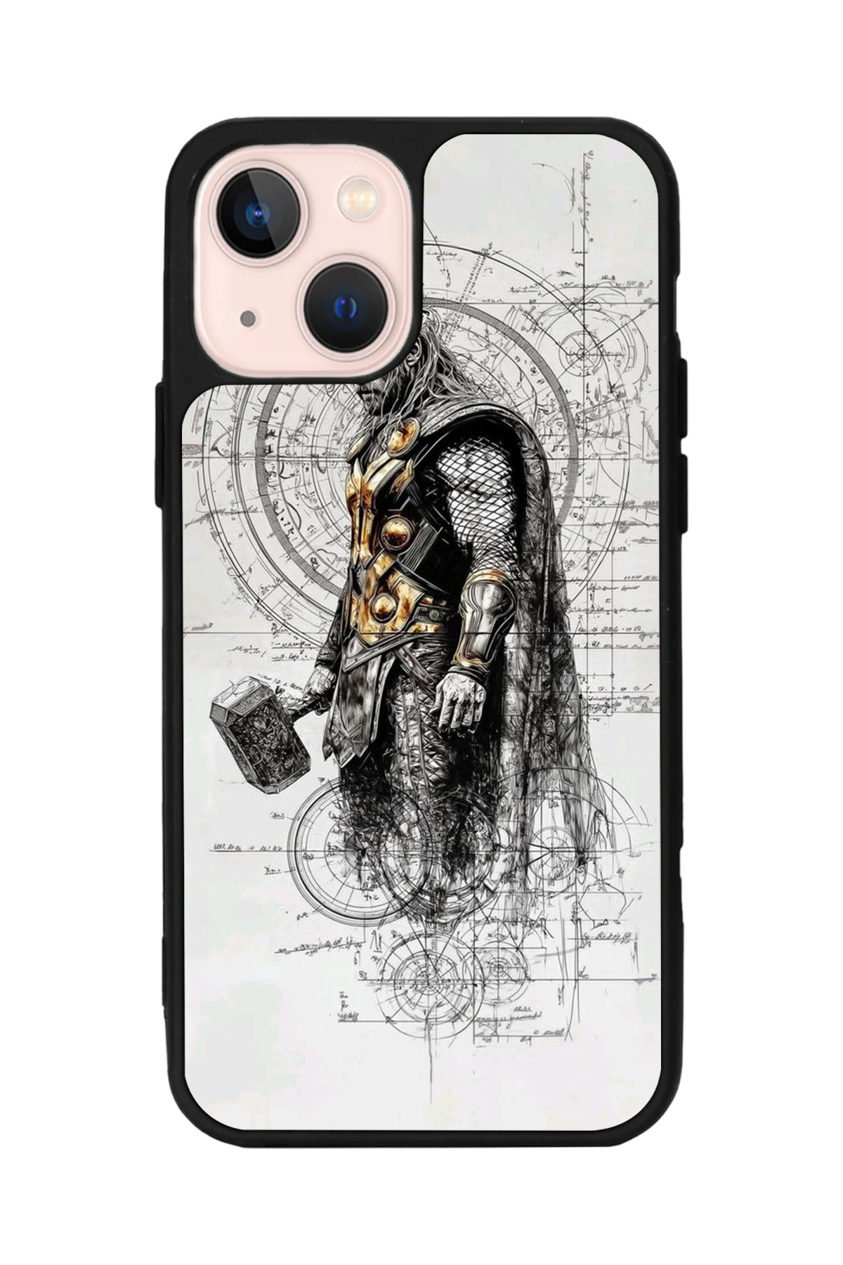 iPhone 13/14 Uyumlu Thor Tasarımlı Glossy Premium Kılıf