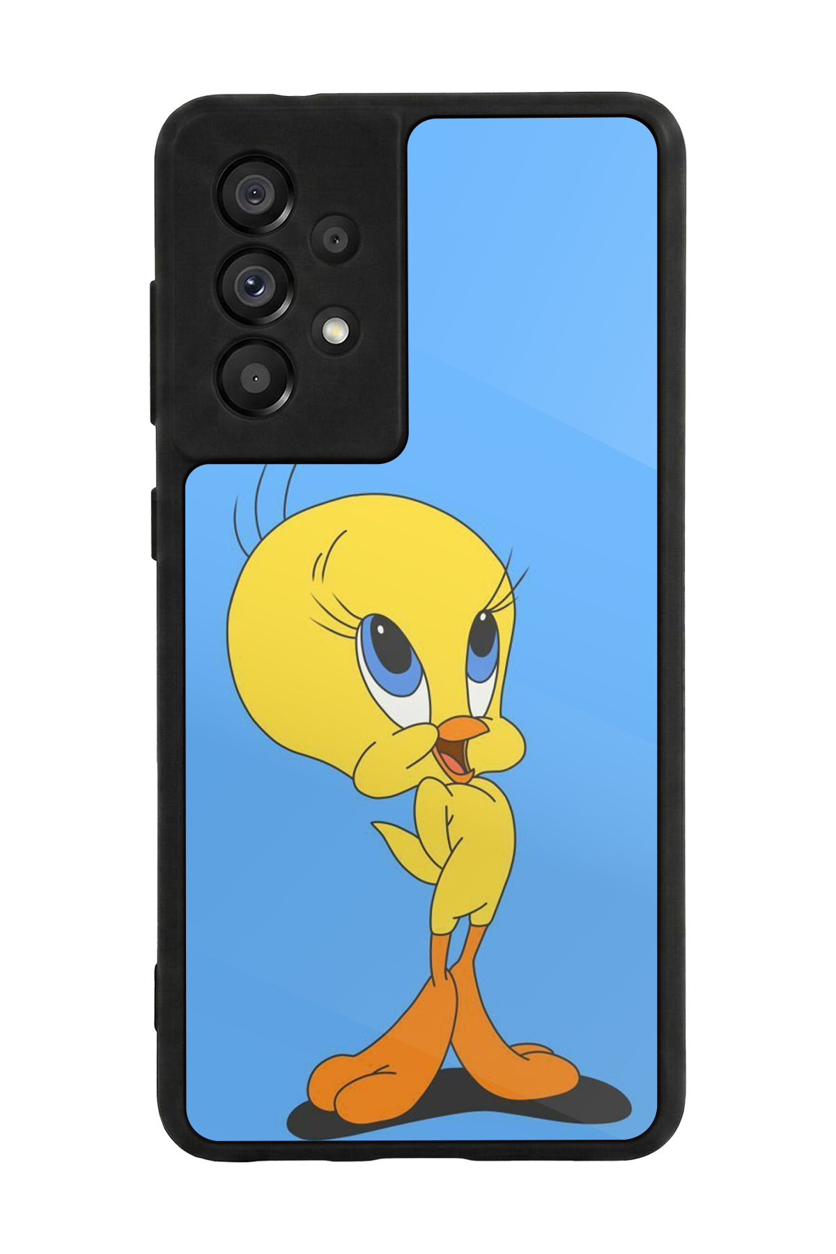 Samsung Galaxy A73 Uyumlu Tweety Tasarımlı Glossy Premium Kılıf