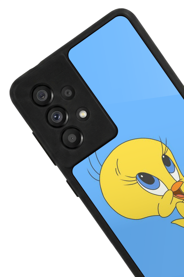 Samsung Galaxy A73 Uyumlu Tweety Tasarımlı Glossy Premium Kılıf