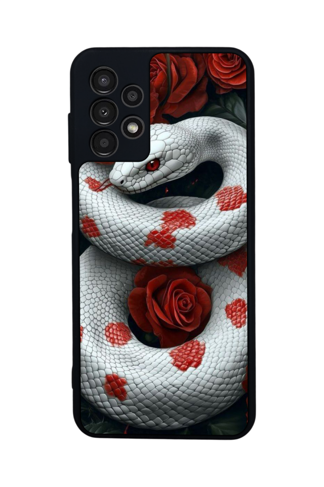Samsung Galaxy A13 Uyumlu Yılan Tasarımlı Glossy Premium Kılıf