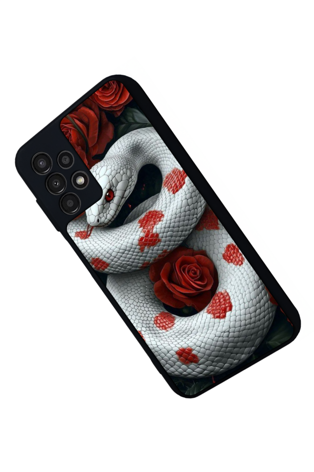 Samsung Galaxy A13 Uyumlu Yılan Tasarımlı Glossy Premium Kılıf