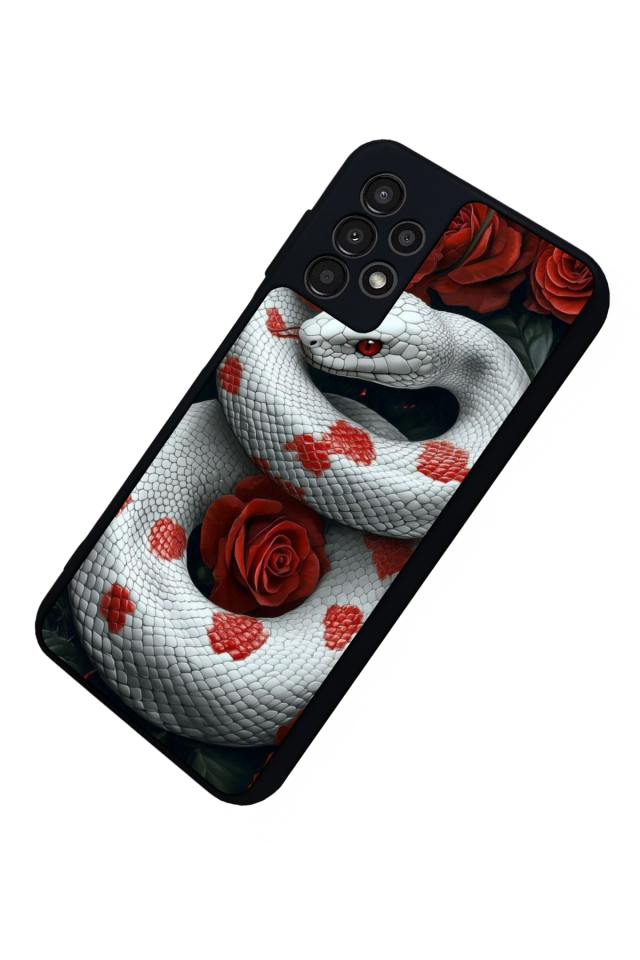 Samsung Galaxy A13 Uyumlu Yılan Tasarımlı Glossy Premium Kılıf