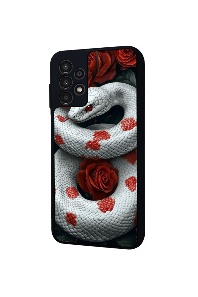 Samsung Galaxy A13 Uyumlu Yılan Tasarımlı Glossy Premium Kılıf