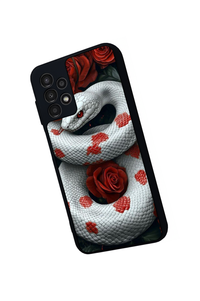 Samsung Galaxy A13 Uyumlu Yılan Tasarımlı Glossy Premium Kılıf