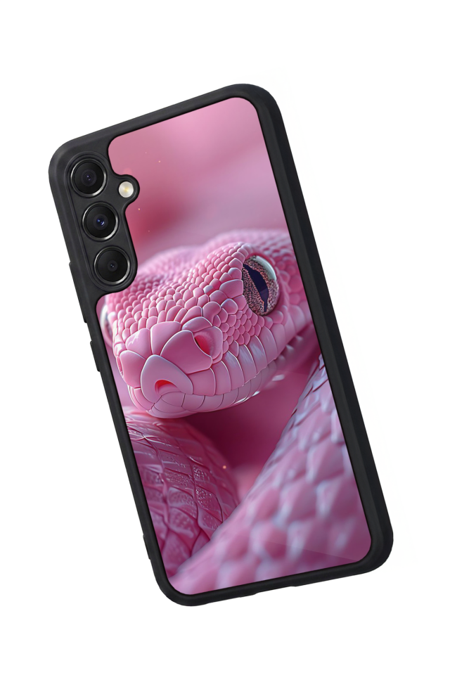 Samsung Galaxy M34 Uyumlu Yılan Tasarımlı Glossy Premium Kılıf