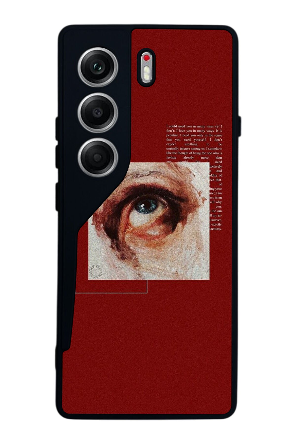 Tecno Camon 40 Uyumlu Kirmizi Tasarımlı Glossy Premium Kılıf