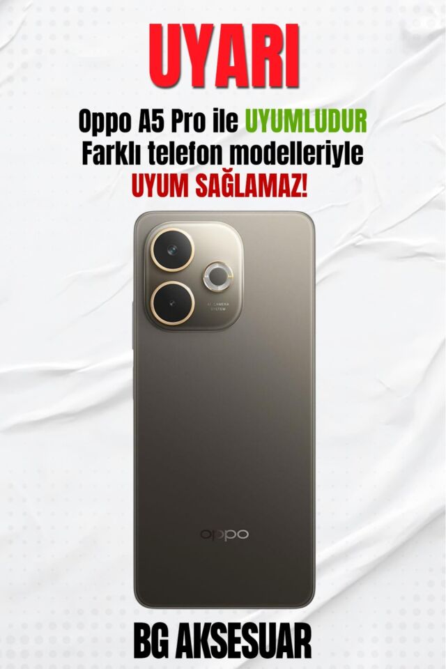 Oppo A5 Pro Uyumlu Kılıf – Yumuşak Silikon, Koruyucu, Şok Emici Kapak