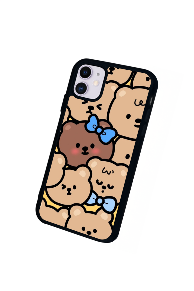 iPhone 11 Uyumlu Ayı Tasarımlı Glossy Premium Kılıf