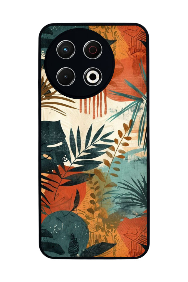 Tecno Spark 30 Pro Uyumlu Botanik Tasarımlı Glossy Premium Kılıf