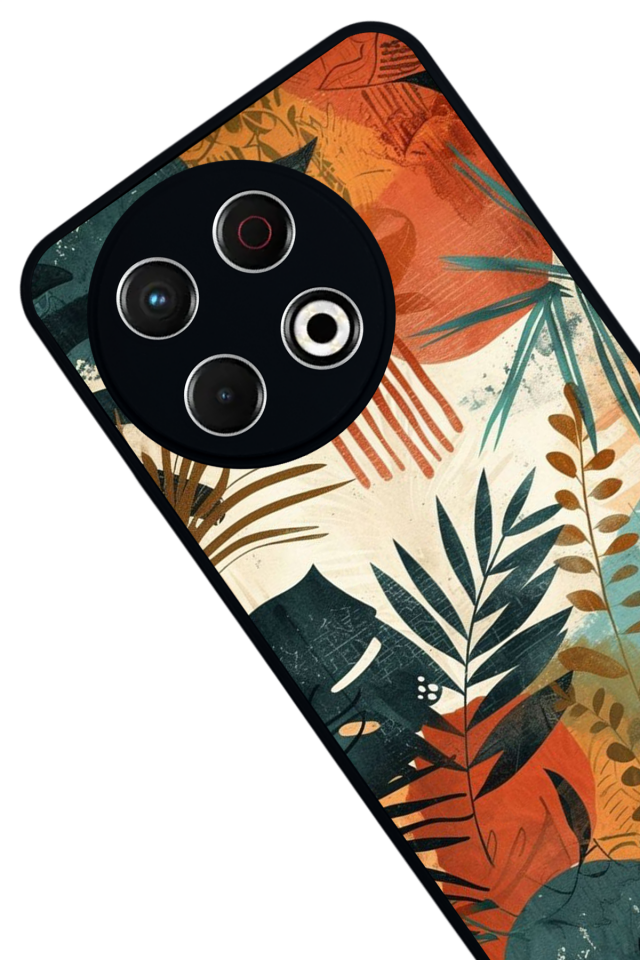 Tecno Spark 30 Pro Uyumlu Botanik Tasarımlı Glossy Premium Kılıf