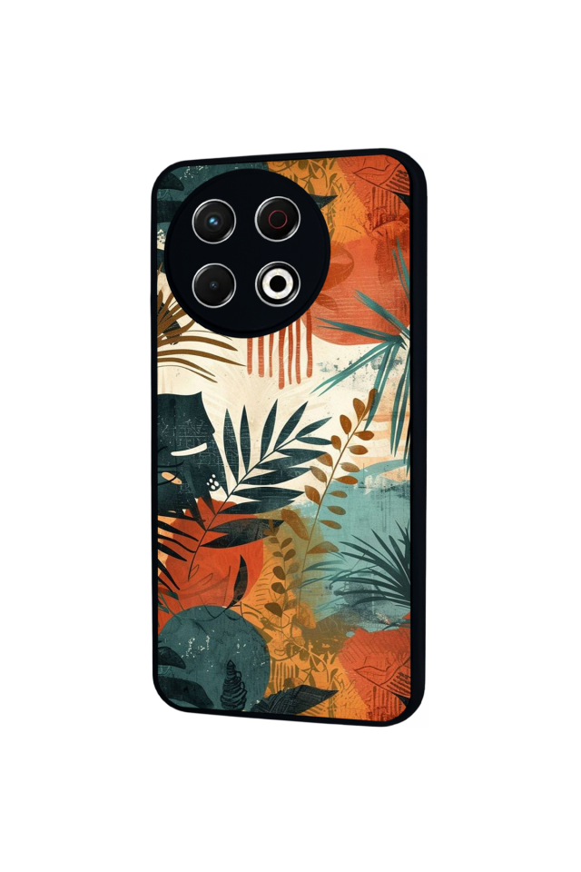 Tecno Spark 30 Pro Uyumlu Botanik Tasarımlı Glossy Premium Kılıf