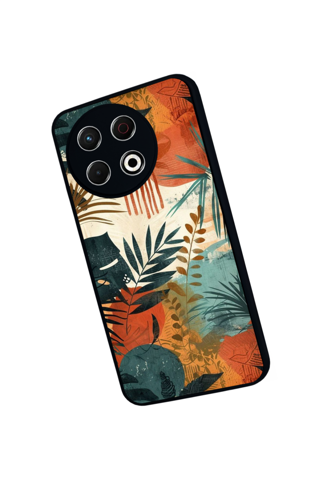 Tecno Spark 30 Pro Uyumlu Botanik Tasarımlı Glossy Premium Kılıf