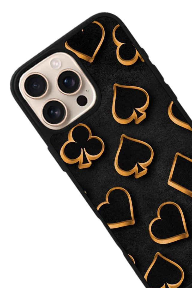 iPhone 14 Pro Max Uyumlu Kart Tasarımlı Glossy Premium Kılıf